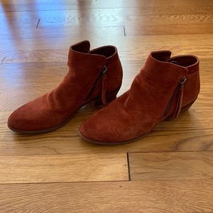 Sam Edelman Packer Bootie in Paprika Suede